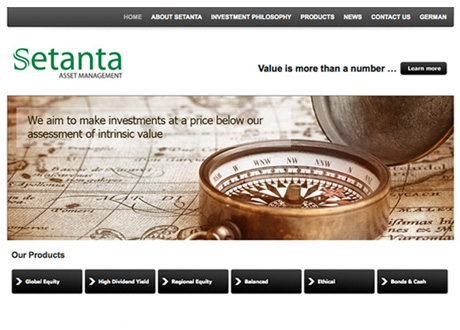 Setanta Asset Management Site goes Live